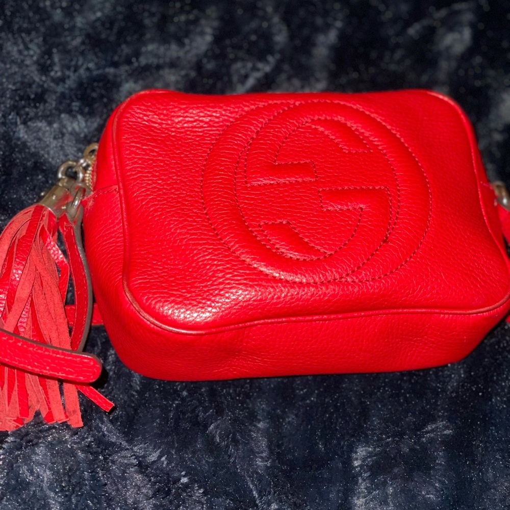 Soho leather disco bag Gucci red leather